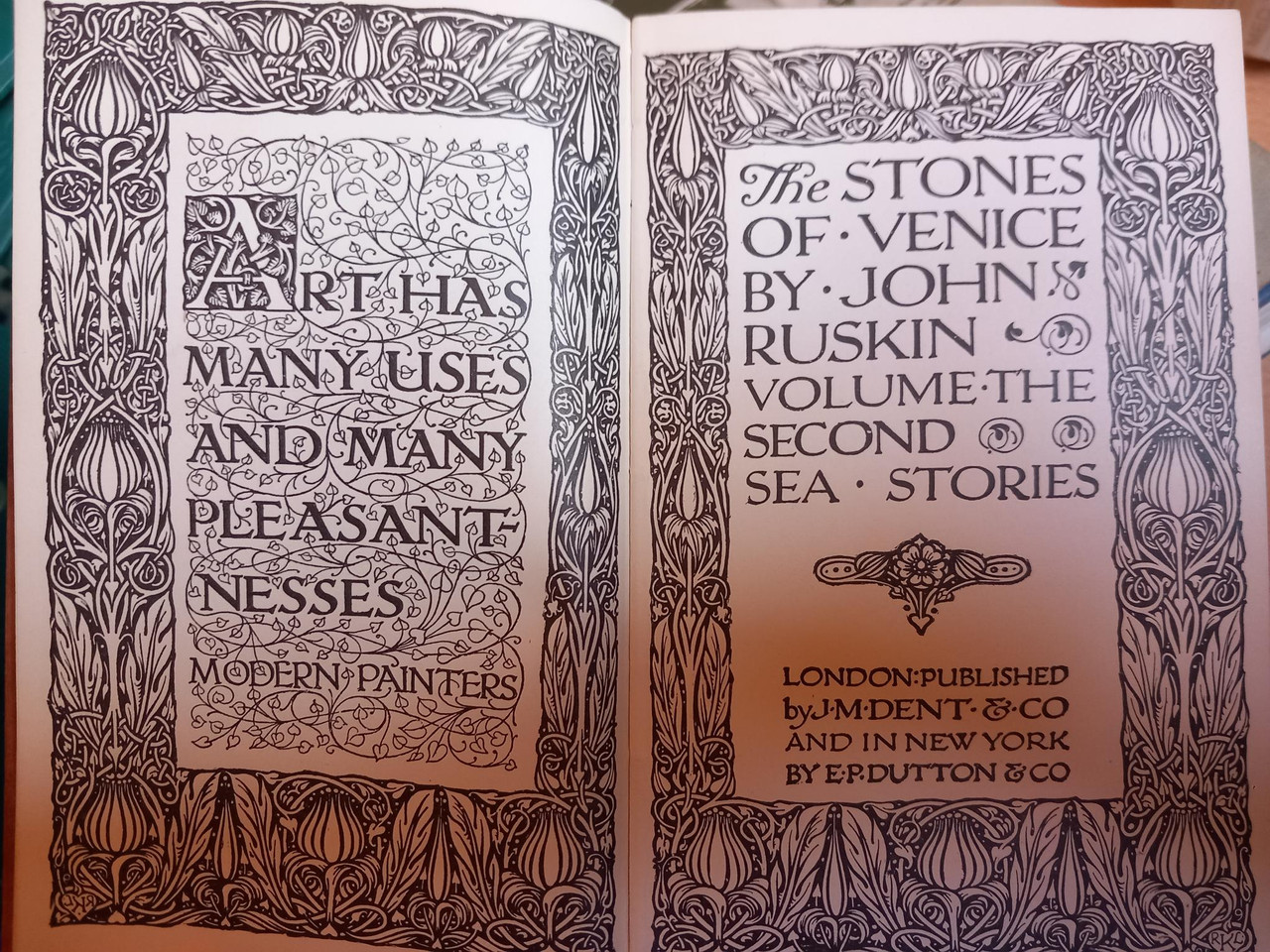 John Ruskin - The Stones of Venice - 3 Volume Complete Set - Dent/ Everyman c 1904