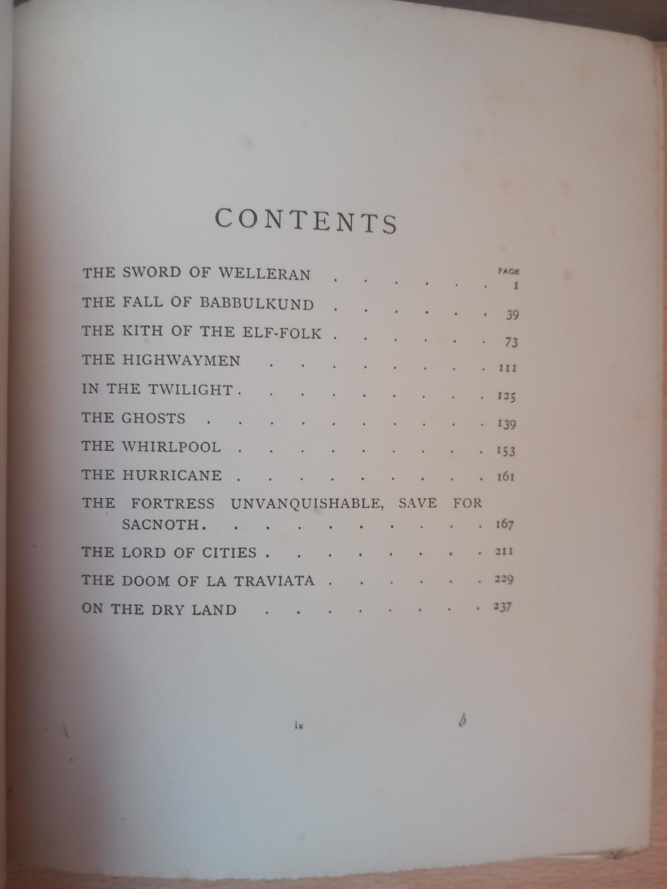 Lord Dunsany (Edward Plunkett) - The Sword of Welleran  - HB 1908 UK 1ST Edition