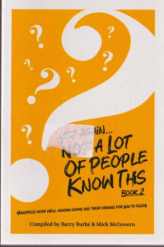 Barry Burke / Yet again... Not a lot of people know this