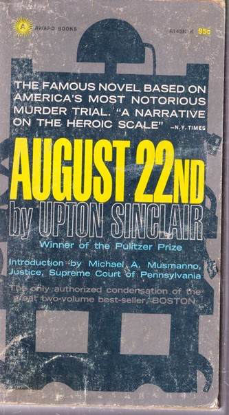 Upton Sinclair / August 22nd (Vintage Paperback)