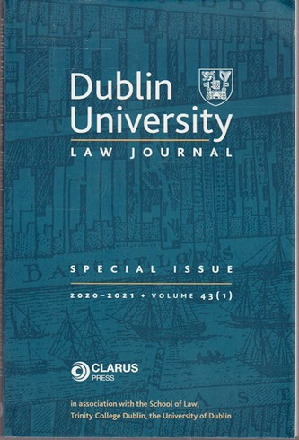 Clarus Press / Dublin University: Law Journal (Large Paperback)