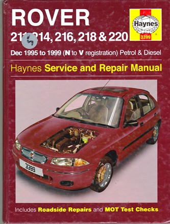 Haynes Manual: Rover 211, 214, 216, 218 & 220 Service and Repair Manual