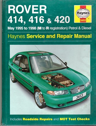 Haynes Manual: Rover 414, 416 & 420 Service and Repair Manual