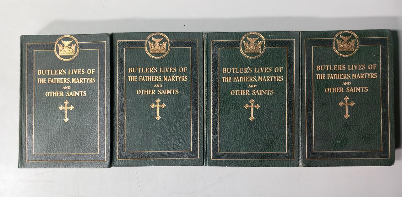Alban Butler - Butler's Lives of the Fathers, Martyrs and Other Saints - HB 4 Volume Illustrated Set, 1927