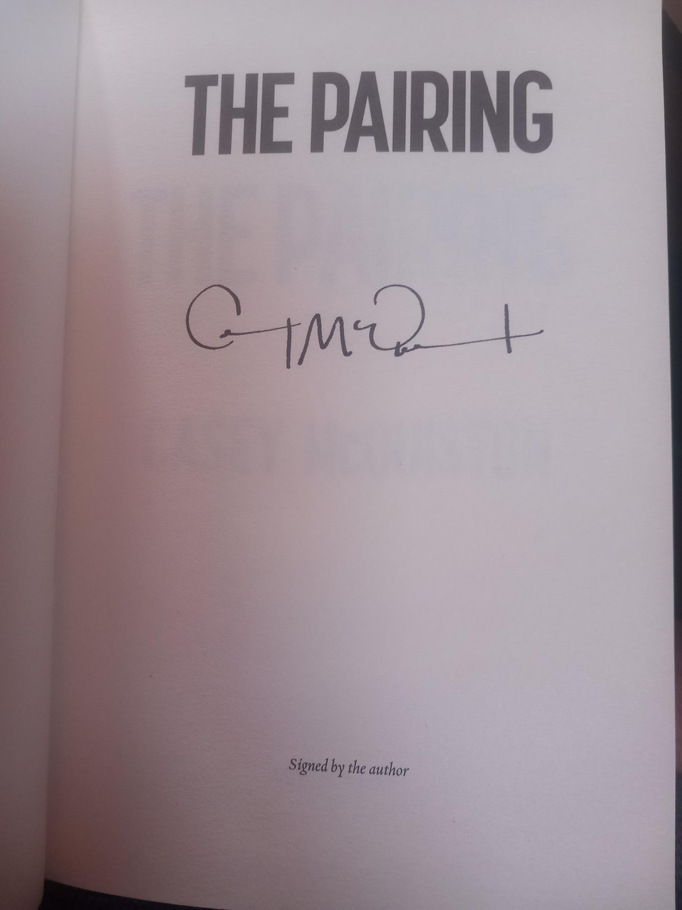 Casey McQuiston - The Pairing - HB - SIGNED - 2024