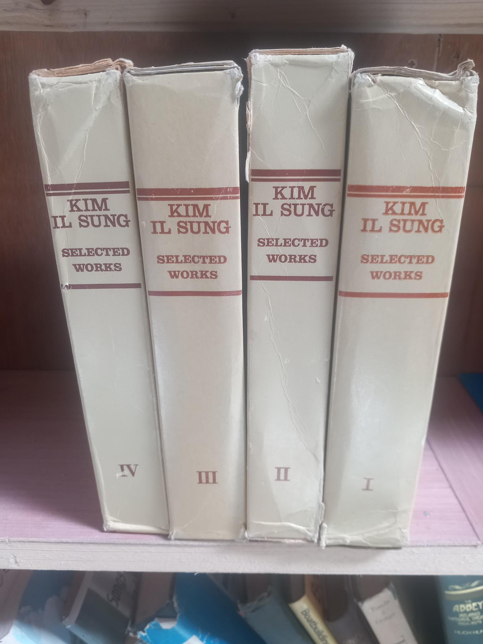 Kim Il Sung - Selected Works ( Volumes 1-4, Slipcased, Pyongyang, 1968-71 - North Korea