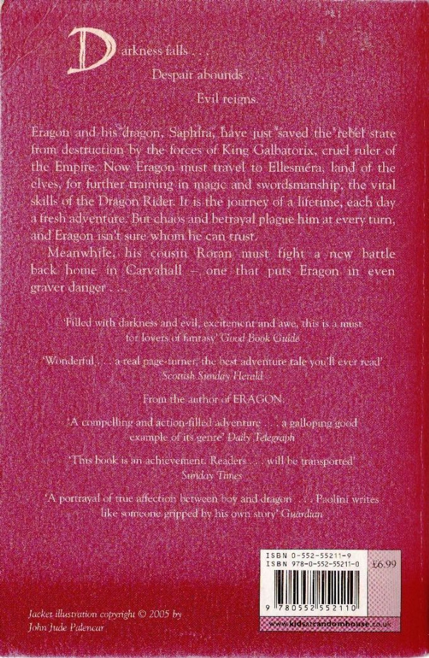 Christopher Paolini / Eldest ( Inheritance Series - Book 2 )