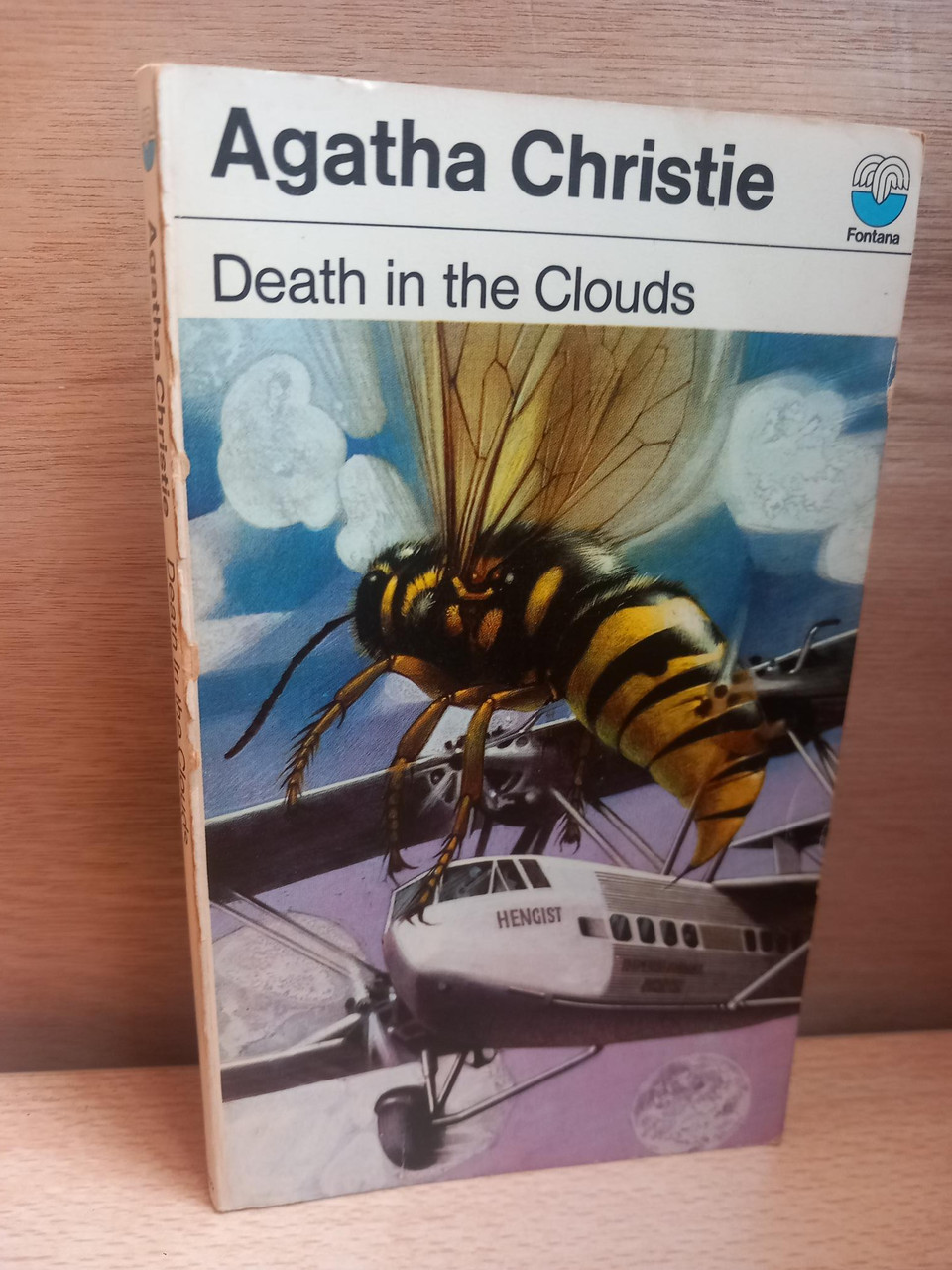 Agatha Christie - Death in the Clouds - Vintage Fontana Paperback - 1974