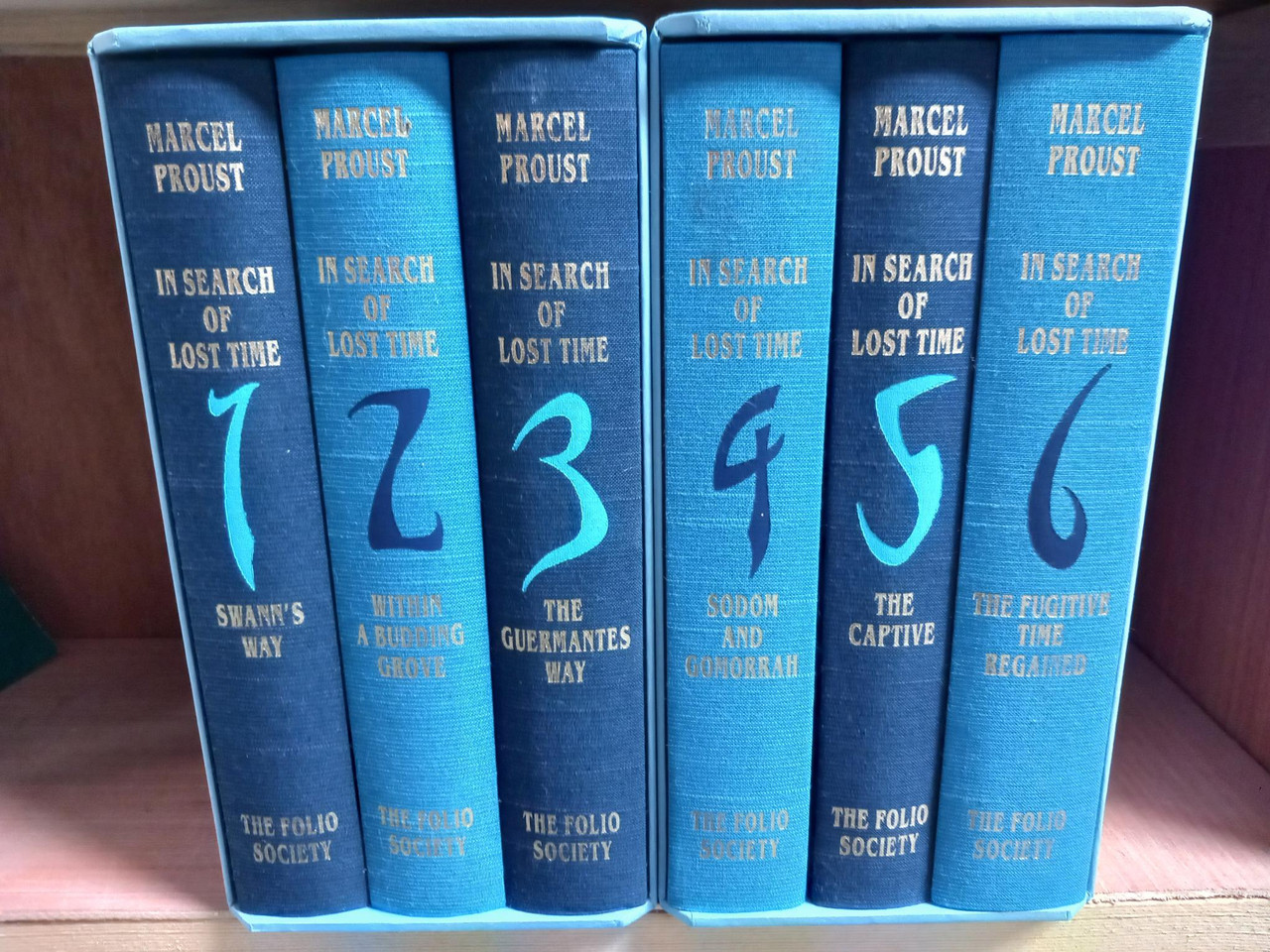 Marcel Proust - In Search of Lost Time (6 volume Hardback Book ( 2 Box Set) - FOLIO SOCIETY