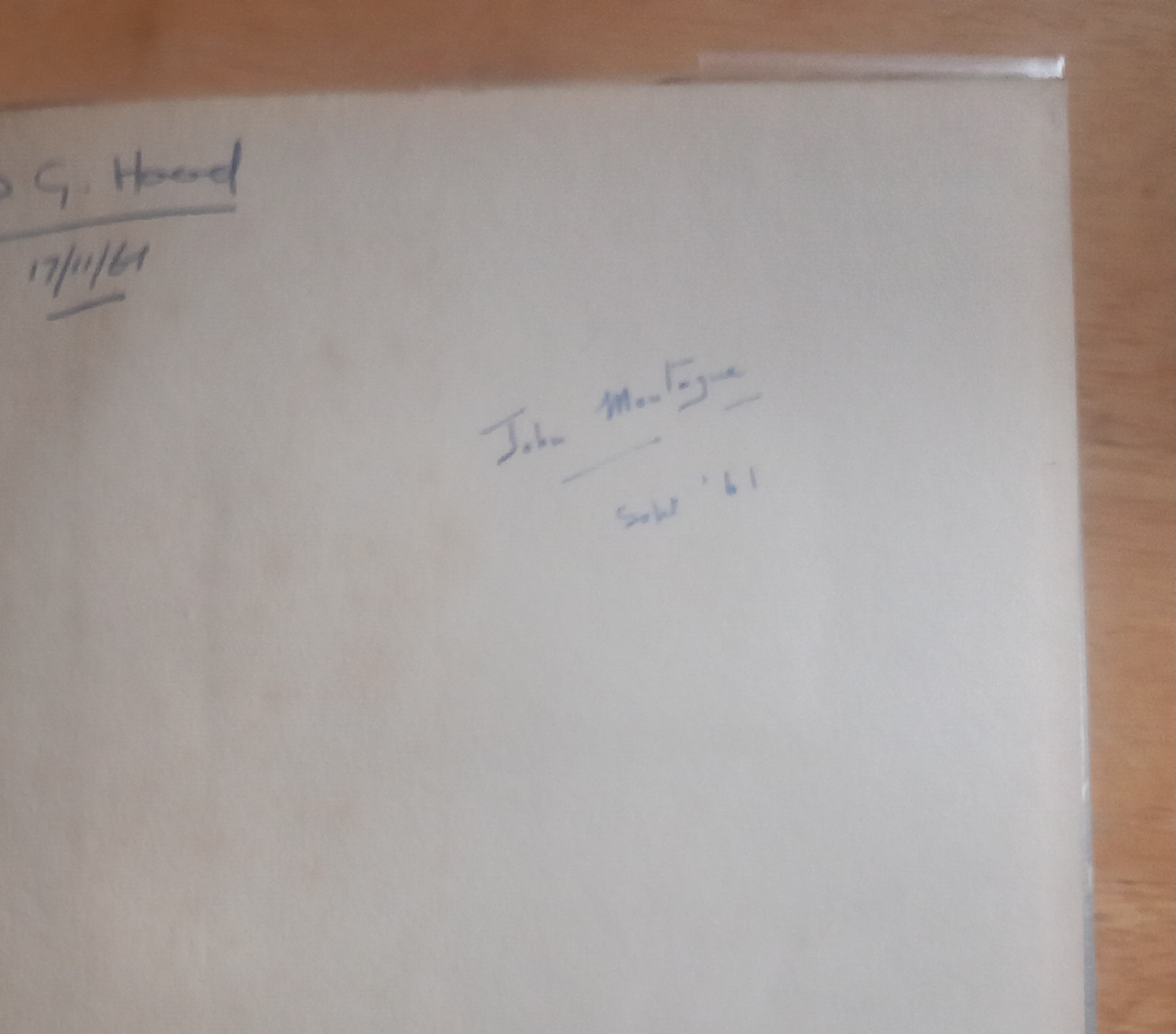 Signed by John Montague to blank front endpage