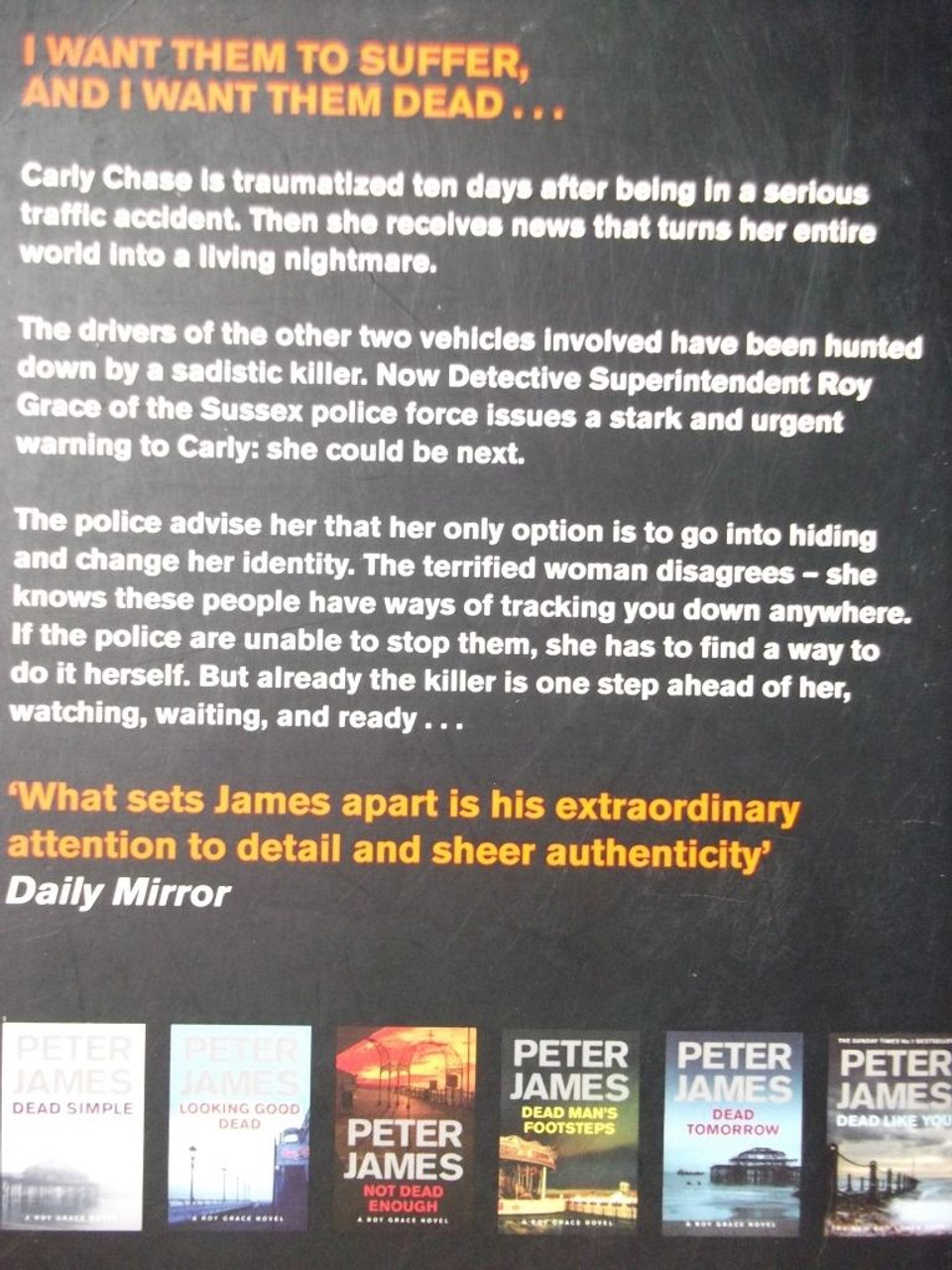 Peter James / Dead Man's Grip ( DSI Roy Grace Series - Book 7 )