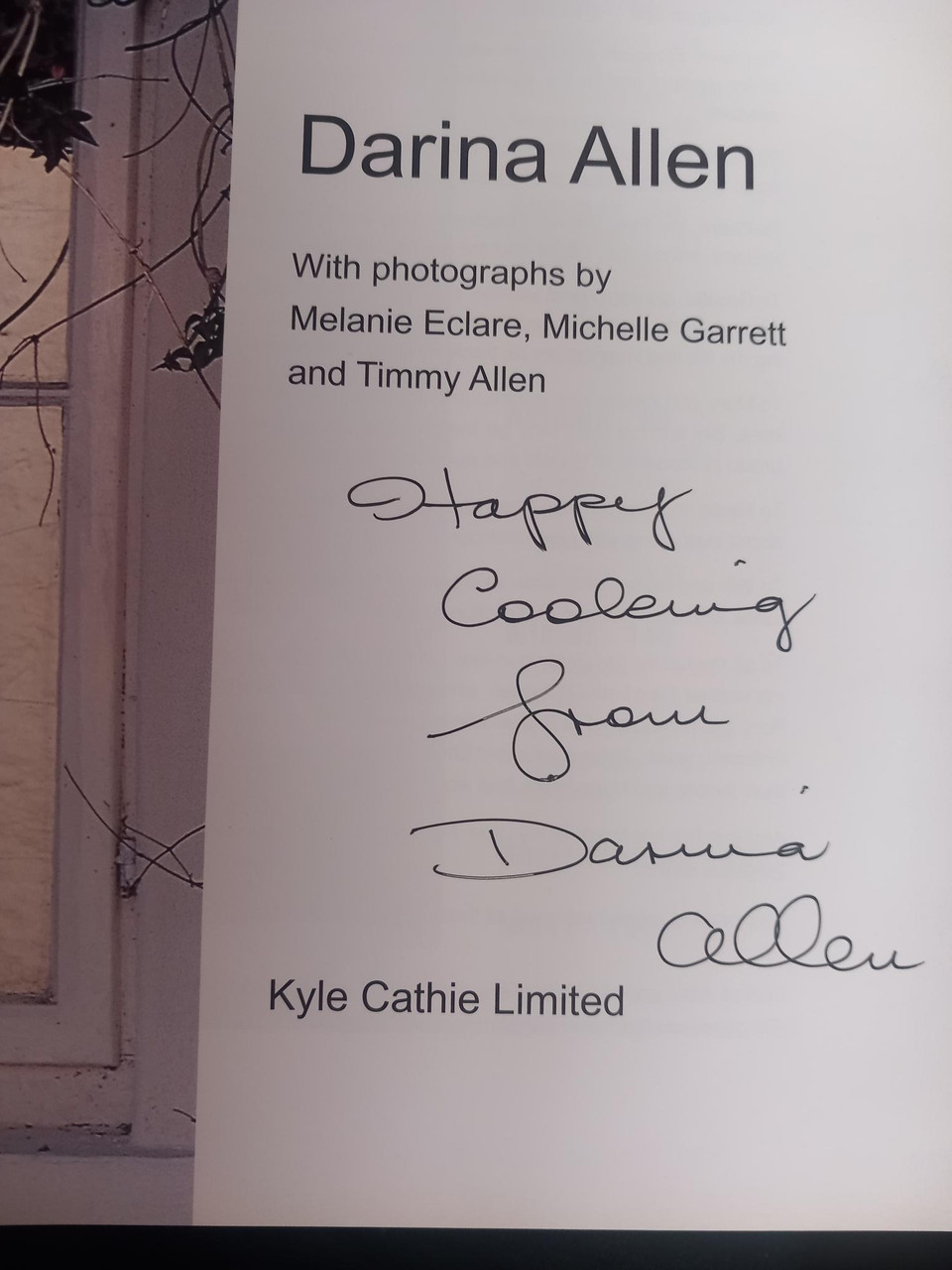 Darina Allen - A Year at Ballymaloe Cookery School - HB - SIGNED - 1997