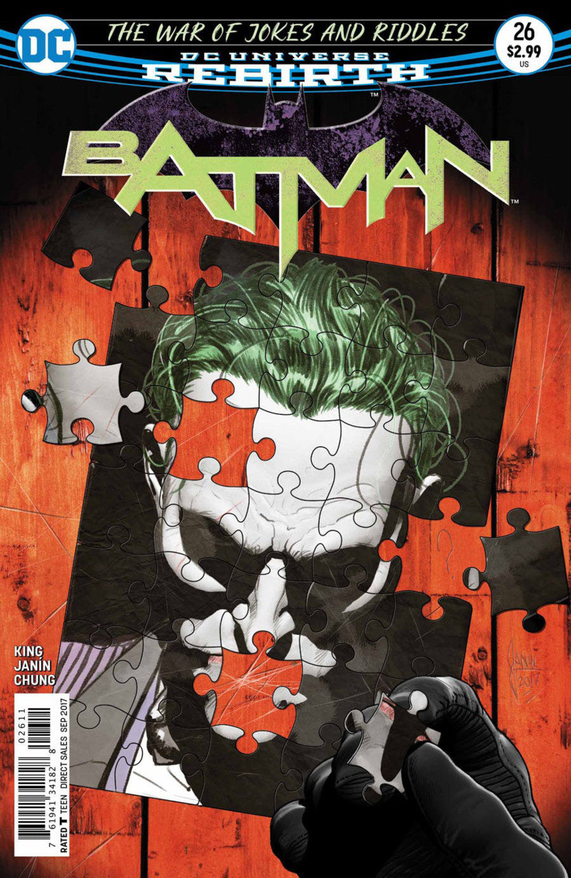 Batman (2016) #26: The War of Jokes & Riddles, Part Two.