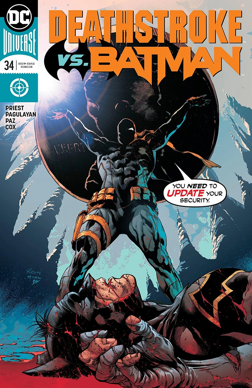 Deathstroke (2016) #34: Deathstroke versus Batman, Part 5: The Stormy Present