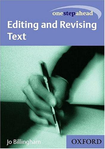 Jo Billingham / Editing and revising text (Large Paperback)