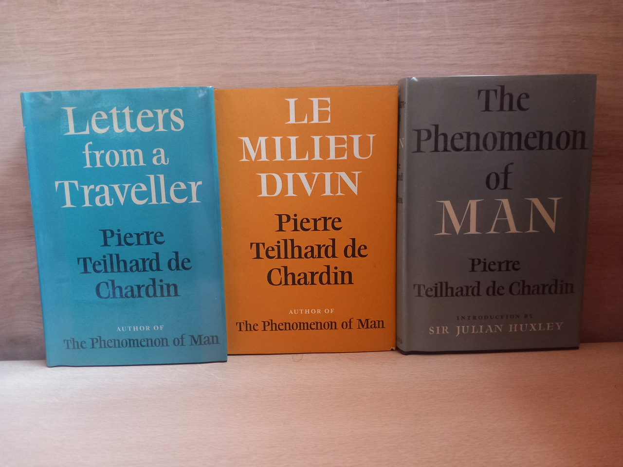 Pierre Teilhard de Chardin - The Phenomenon of Man | Letters From a Traveller | Le Milieu Divin - 3 x HB