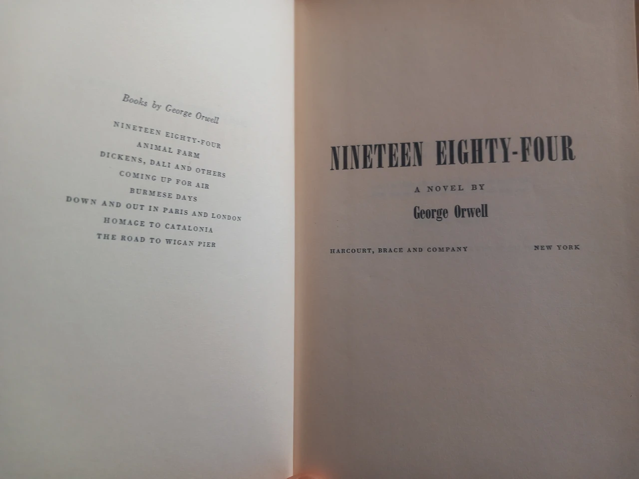 George Orwell - Nineteen Eighty Four - US FIRST EDITION 1948