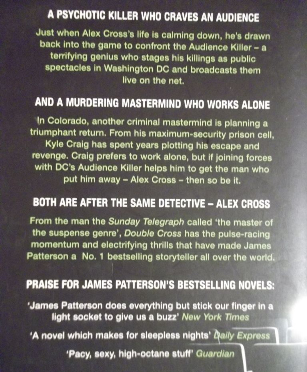 James Patterson / Double Cross ( Alex Cross Series - Book 13)