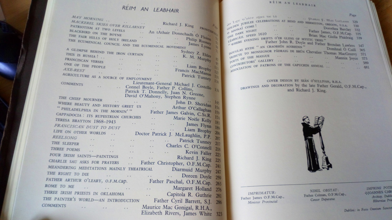 Capuchin Annual  - 1961 - 28th Year of Publication- Ireland History Culture Religion