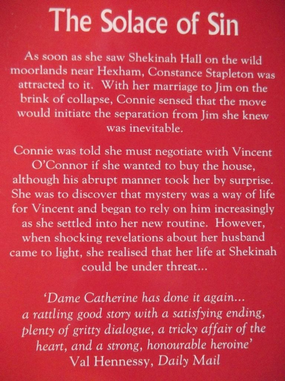 Catherine Cookson / The Solace Of Sin