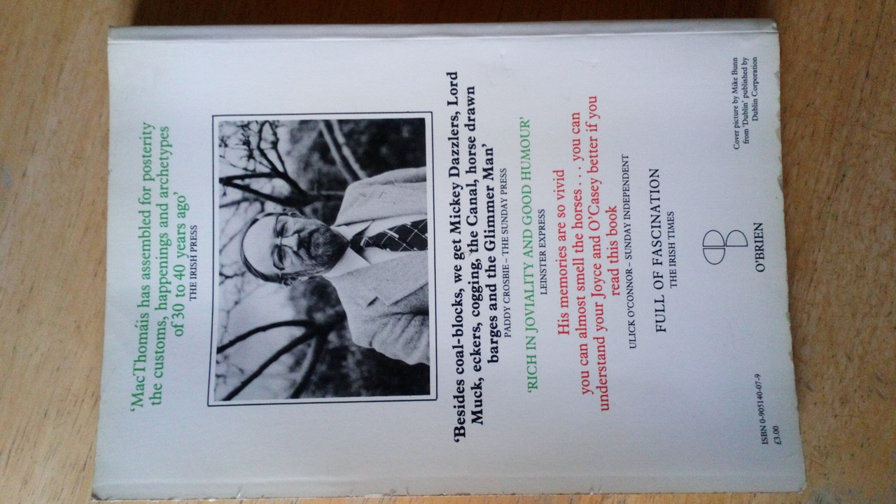 Éamonn Mac Thomáis - Gur Cake and Coal Blocks - Dublin - Social History - PB 1982 Illustrated