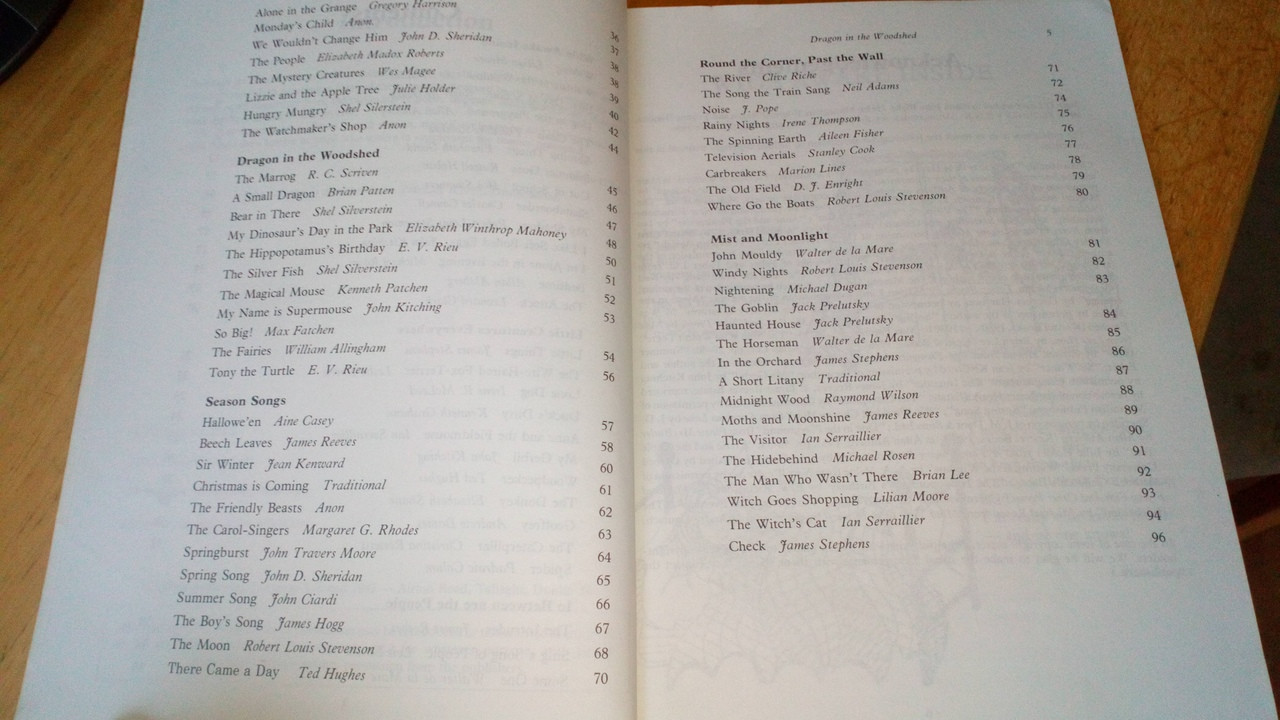 John O'Leary - Dragon in the Woodshed - Poetry for Third and Fourth Classes PB Folens  1987
