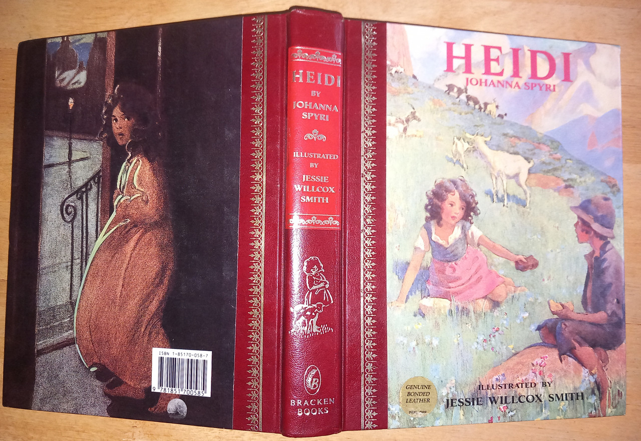Johanna Spyri - Heidi - Illustrated Hardcover - Illustrated by Jessie Wilcox Smith - Bracken Books 1986