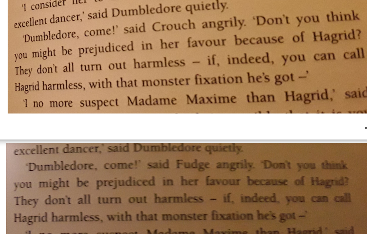 Rowling, J.K / Harry Potter and the Goblet of Fire (Wrong Name Typo page 503) (First Edition Hardback) (Cover Illustration Gies Greenfield)
