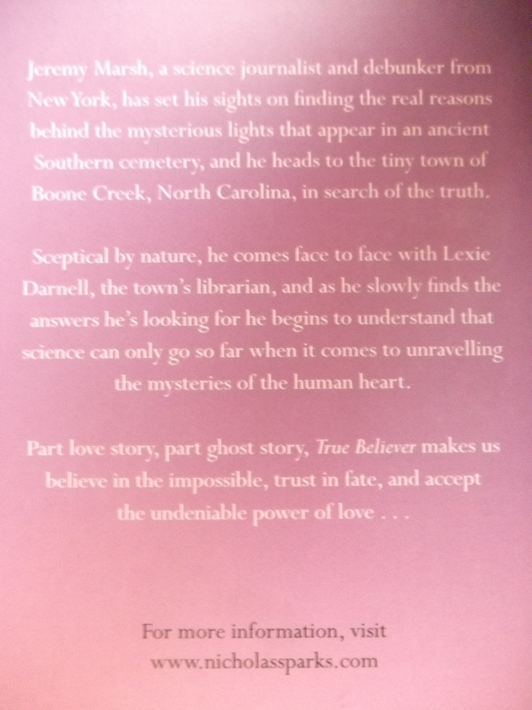 Nicholas Sparks / True Believer