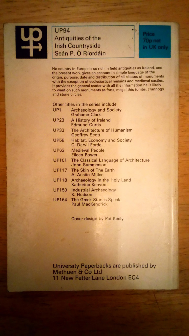 Seán P Ó Riordáin - Antiquities of the Irish Countryside - Revised 4th ...