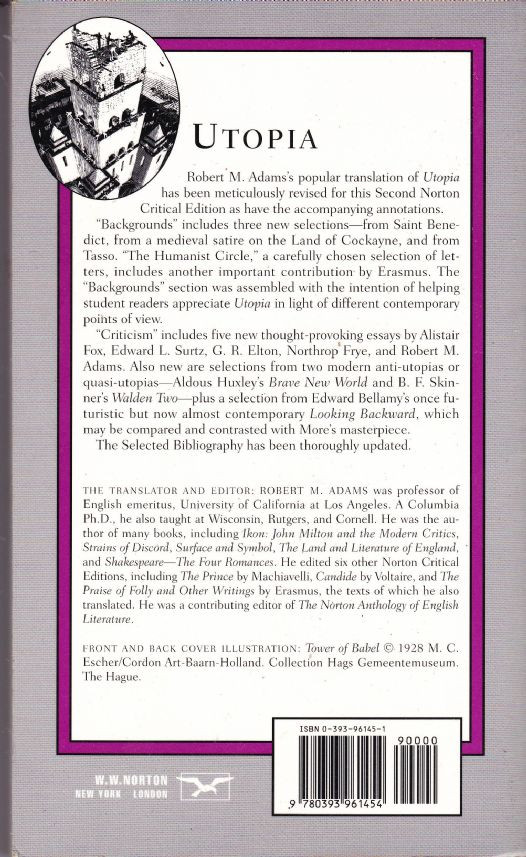 Sir Thomas More / Utopia