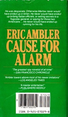 Eric Ambler / Cause for Alarm