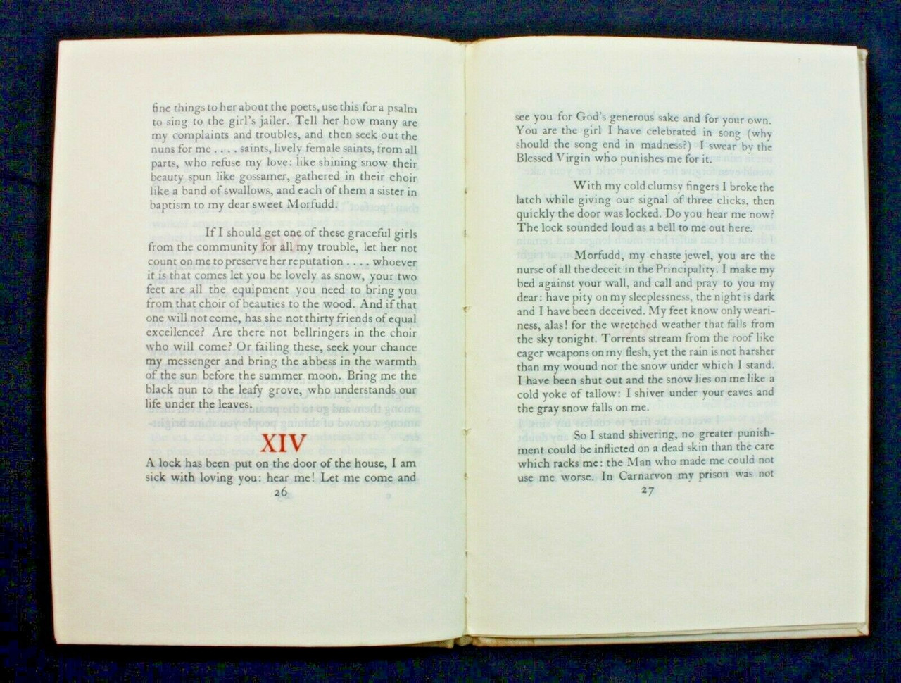 Heseltine, Nigel ( Translator) - Dafydd ap Gwilym : Selected Poems - HB Cuala Press Reprint , Preface by Frank o'connor - 1971 ( Originally 1944)