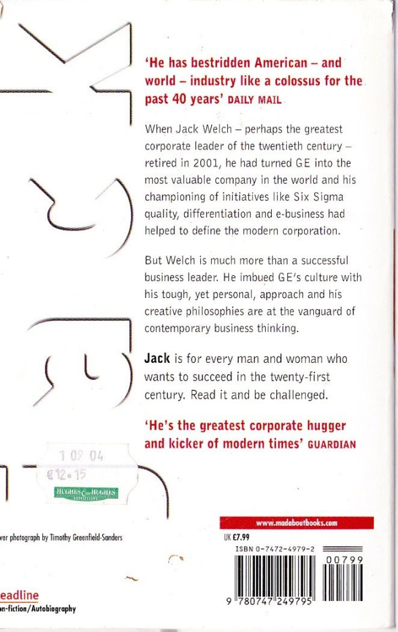 Jack Welch / jack: Straight from the Gut