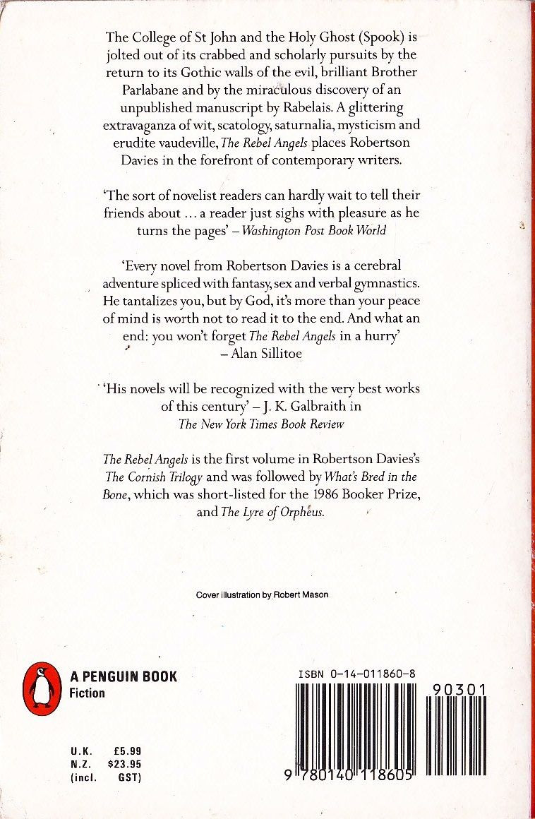 Robertson Davies / The Rebel Angels