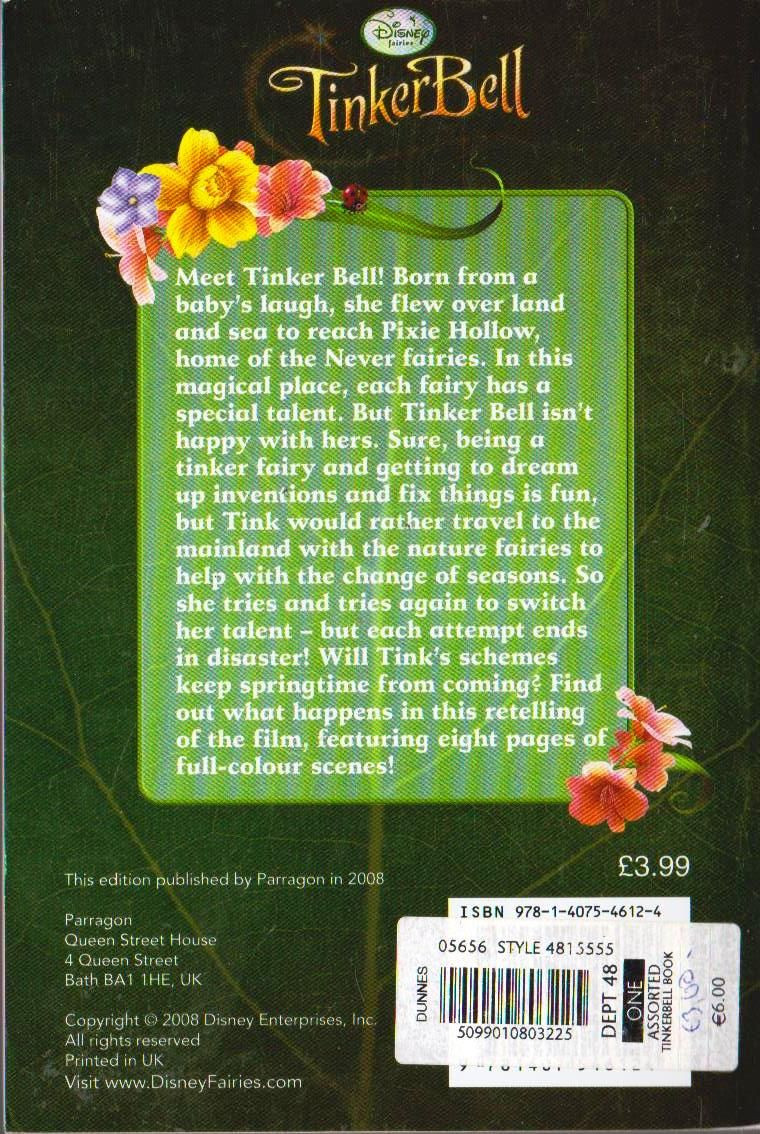 Disney / Tinker Bell: The Book of the Film