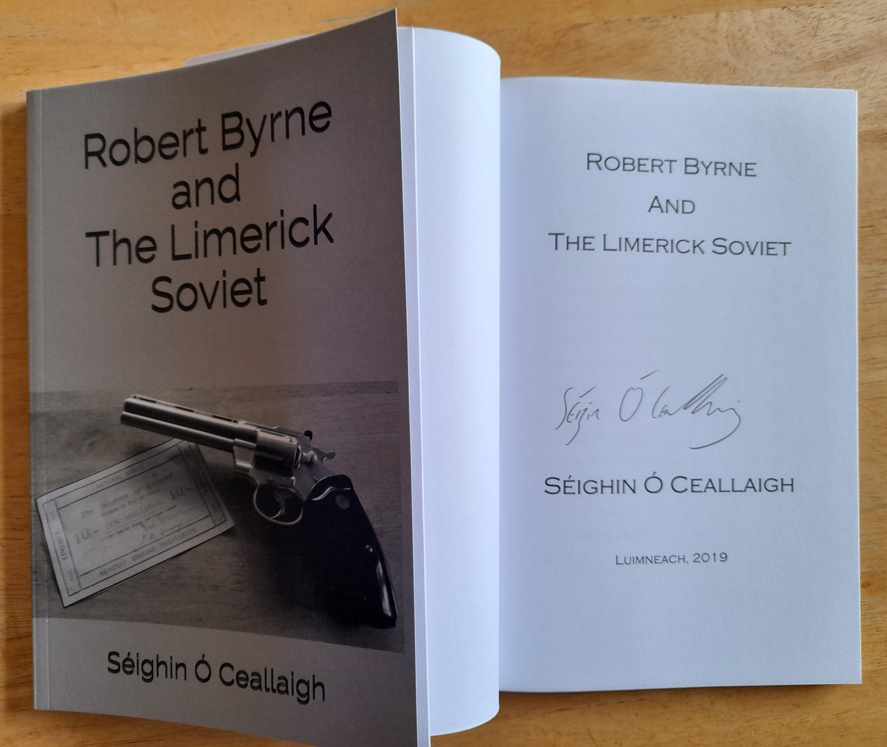 Seighín Ó Ceallaigh - Robert Byrne and the Limerick Soviet - SIGNED PB