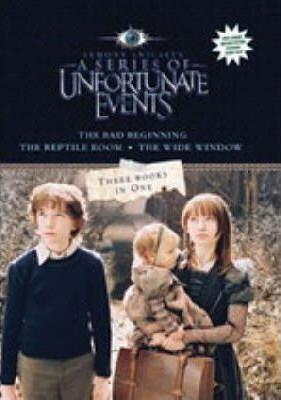 Lemony Snicket / A Series of Unfortunate Events" : "The Bad Beginning", "The Reptile Room", "The Wide Window" (Hardback)