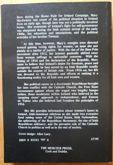 Charlotte H Fallon  - Soul of Fire : A Biography of Mary MacSwiney - Mercier - Cork  - 1986