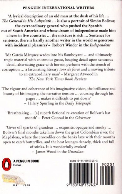 Gabriel Garcia Marquez / The General in His Labyrinth