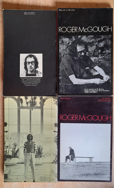 McGough, Roger - 4 Book Vintage Poetry LOT - Watchwords, In the Glassroom, Gig, After The Merrymaking - Jonathan Cape 1970's PB's