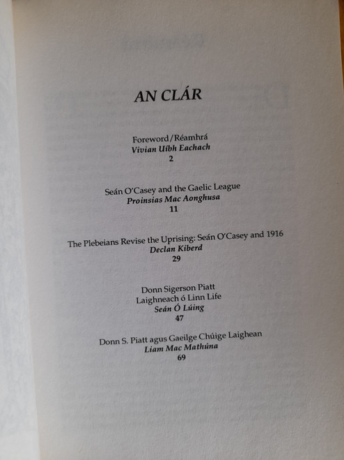 Uibh Eachach, Vivian & Ó Faoláin, Dónal ( Editors) - Two Dubliners - Essays on Seán O'Casey & Donn S Piatt ( Féile Zozimus) - PB - 1994