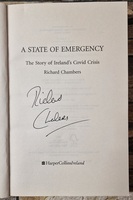 Richard Chambers / A State of Emergency (Signed by the Author) (Large Paperback) (1)