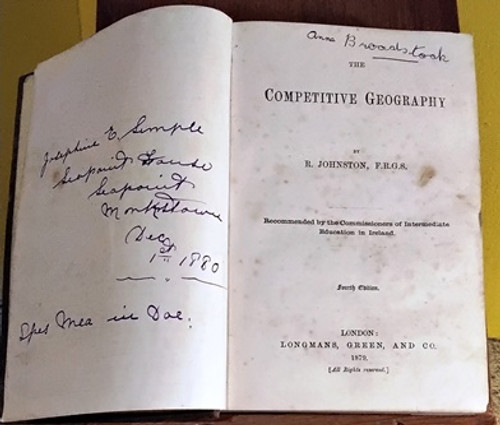 1879 The Competitive Geography by R. Johnston