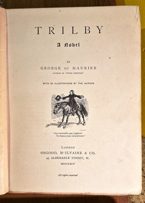 1895 (MDCCCXCV) Trilby by George Du Maurier