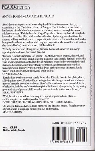 Jamaica Kincaid/ Annie John ( Picador PB )