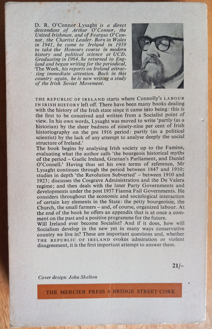 D.R O'Connor Lysaght - The Republic of Ireland - Vintage PB -1970