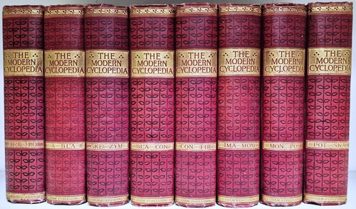 The Modern Cyclopedia 1903(Complete 8 Book Cyclopedia Set)