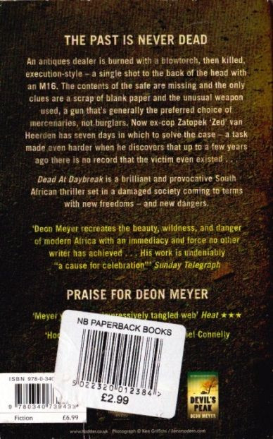 Deon Meyer / Dead at Daybreak