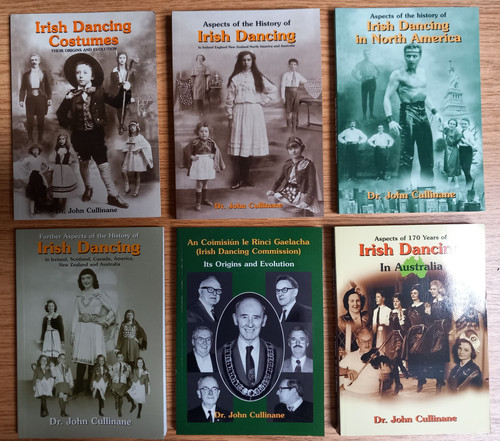 John Cullinane - Aspects of the History of Irish Dancing - 6 BOOK  Lot - BRAND NEW